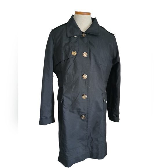 ALEXANDER JULIAN AMERICAN MODERN short trench jacket wool blend liner black XL - Picture 4 of 10